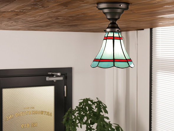 CUSTOM SERIES
Basic Ceiling Lamp × Stained Glass Checker / カスタムシリーズ
ベーシックシーリングランプ × ステンドグラス（チェッカー） （ライト・照明 > シーリングライト） 3