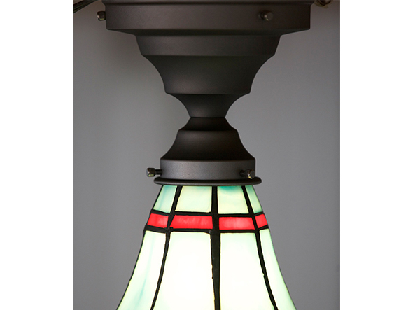 CUSTOM SERIES
Basic Ceiling Lamp × Stained Glass Checker / カスタムシリーズ
ベーシックシーリングランプ × ステンドグラス（チェッカー） （ライト・照明 > シーリングライト） 5