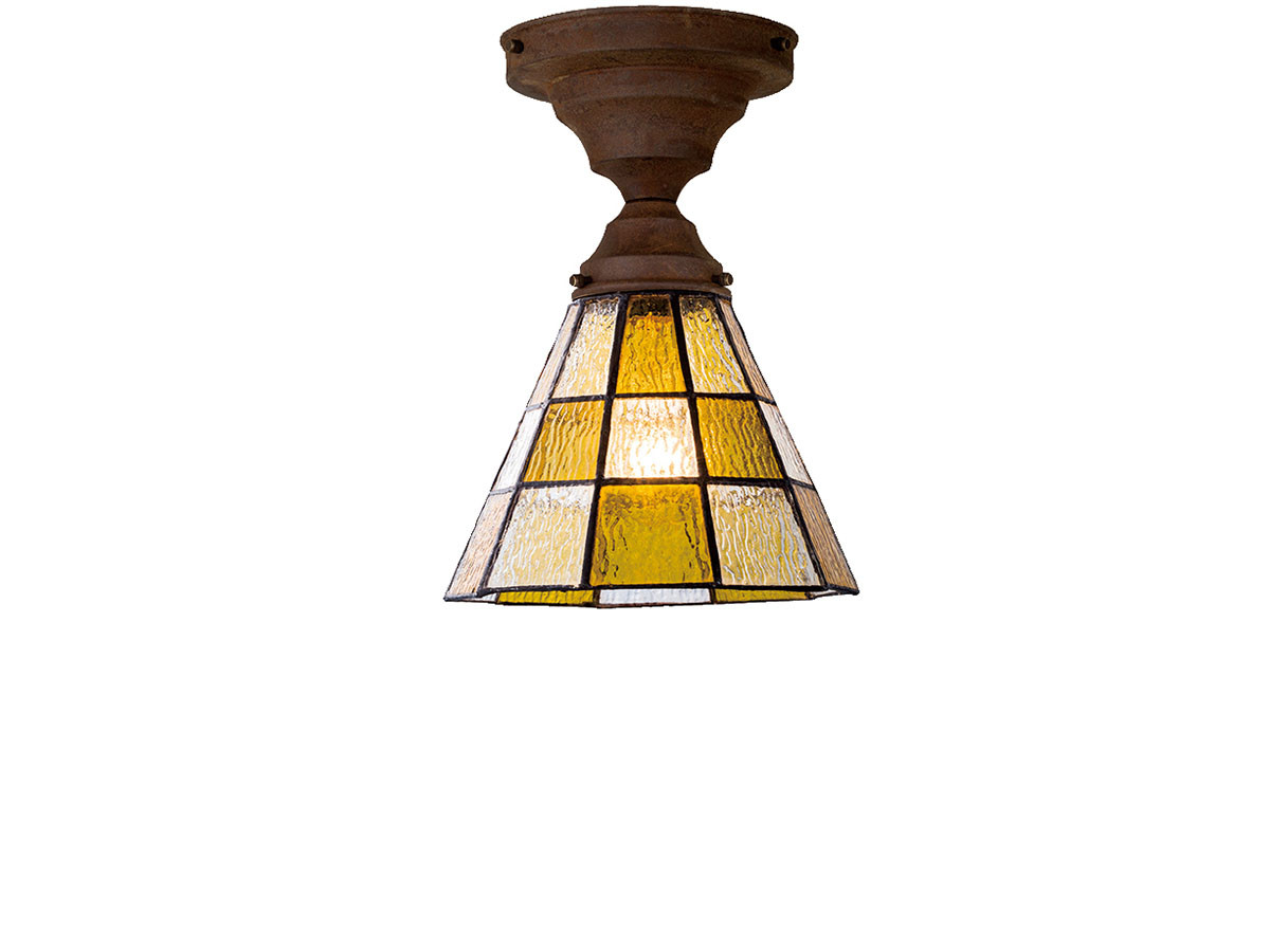 CUSTOM SERIES
Basic Ceiling Lamp × Stained Glass Checker / カスタムシリーズ
ベーシックシーリングランプ × ステンドグラス（チェッカー） （ライト・照明 > シーリングライト） 1