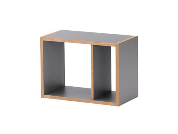 ENEN Wooden Box Side Table / エネン ウッドボックス サイドテーブル（メラミングレー） （テーブル > サイドテーブル） 2