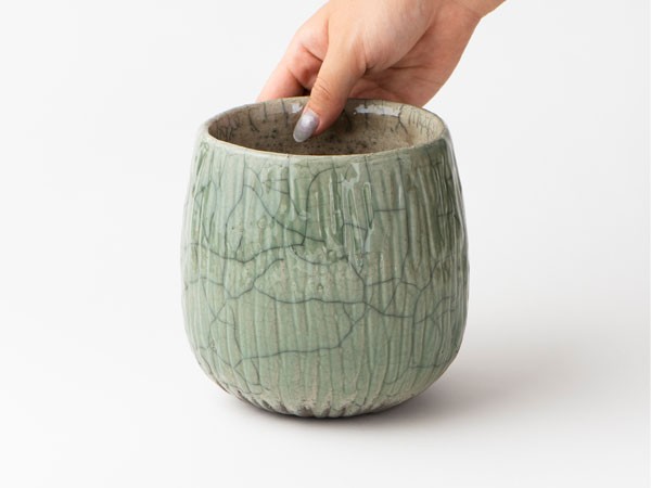 DOMANI KOBE / ドマーニ コーベ ベース 13cm（ミント） （花器・プランター・グリーン > 鉢・プランターボックス） 2