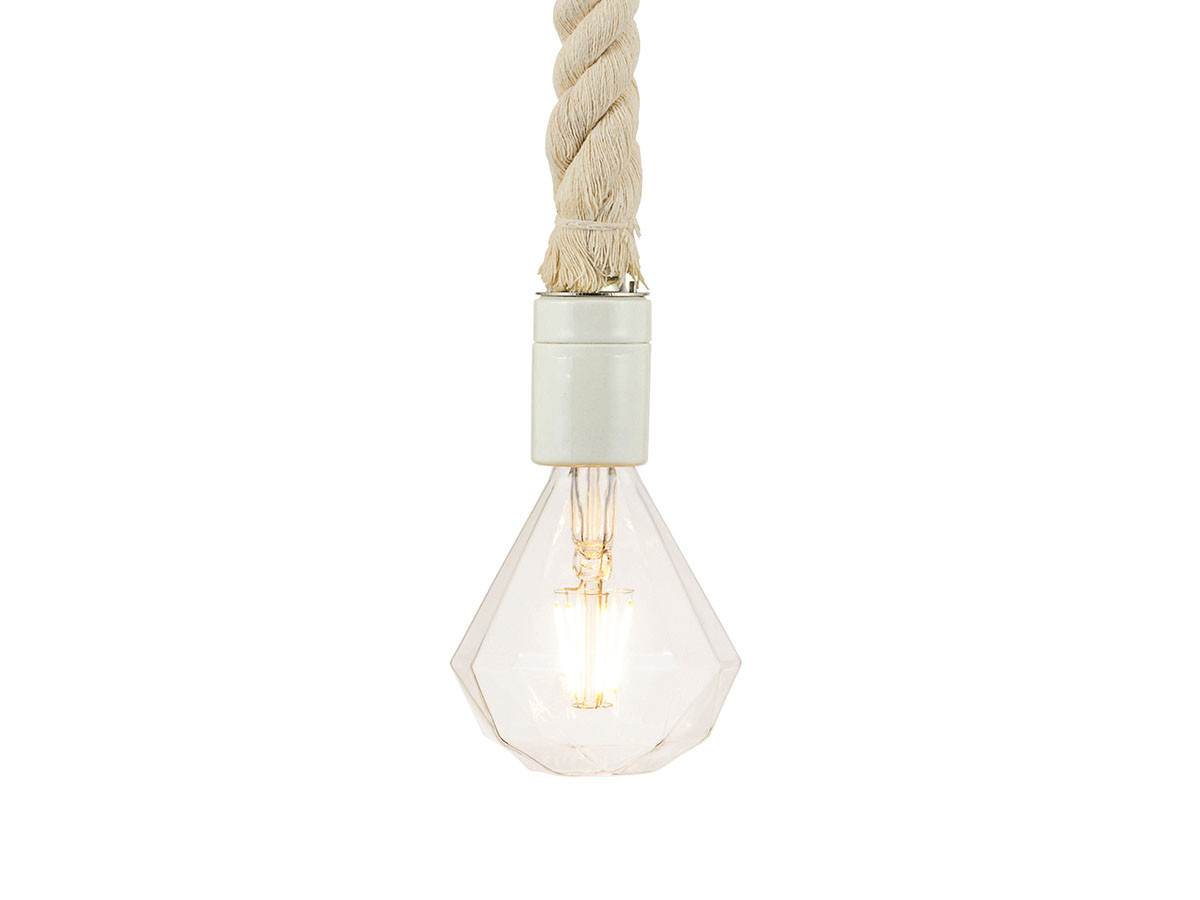 Rope socket + LED bulb / ロープソケット  + LED電球（ダイヤ球） （ライト・照明 > ペンダントライト） 1