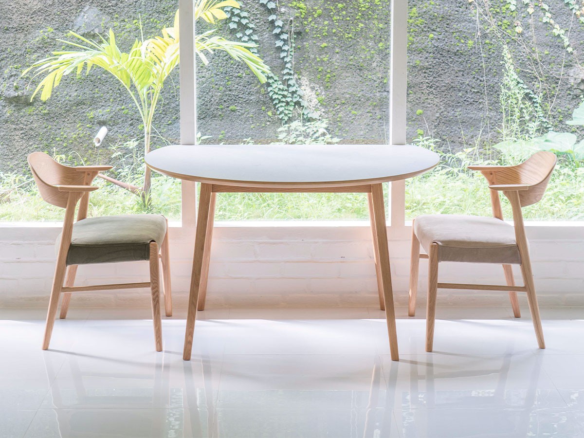 FIKA 1200 HALF ROUND TABLE / フィーカ 1200 ハーフラウンドテーブル （テーブル > ダイニングテーブル） 8