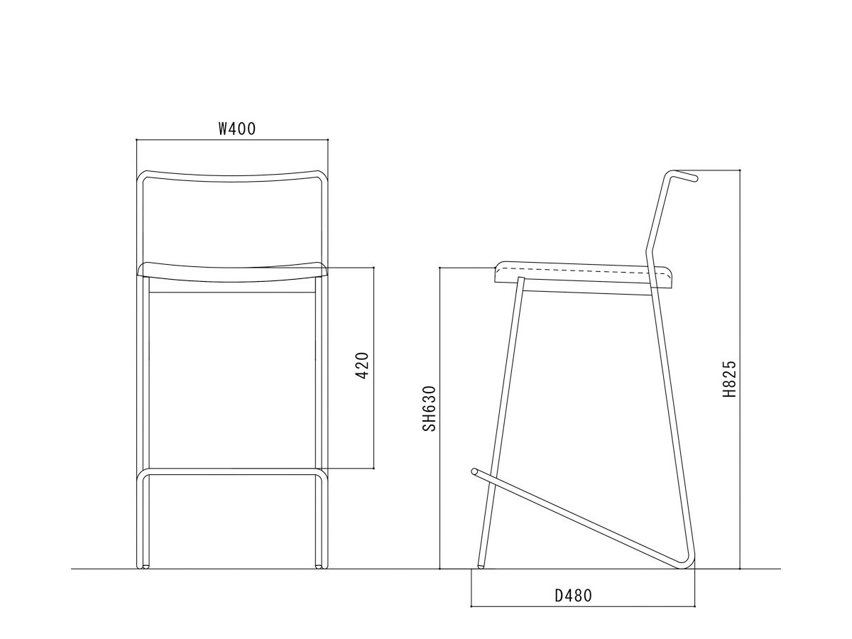 杉山製作所 felice counter chair / すぎやませいさくしょ フェリーチェ カウンターチェア （チェア・椅子 > カウンターチェア・バーチェア） 21