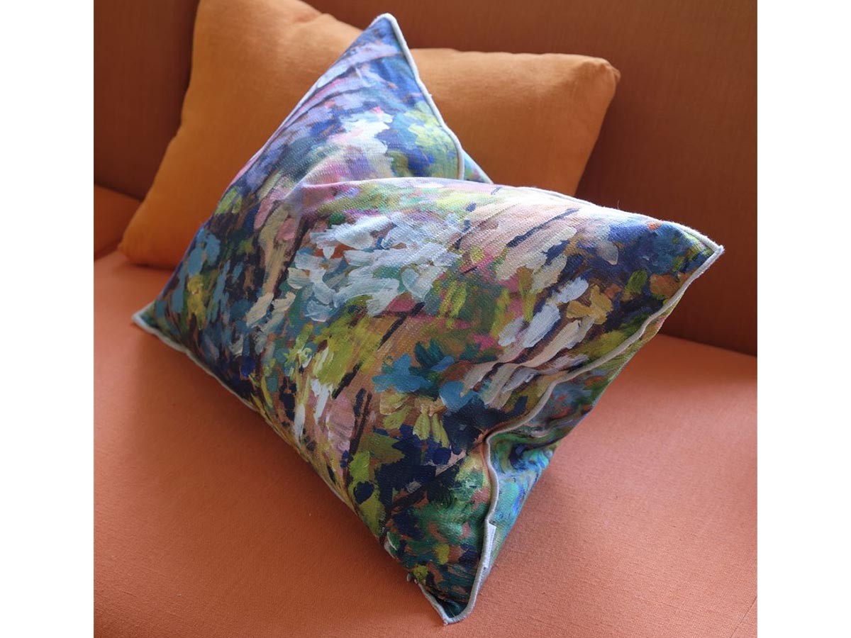 DESIGNERS GUILD Foret Impressionniste Cushion / デザイナーズギルド フォレ アンプレッショニスト クッション 60 × 45cm（フォレスト） （クッション > クッション・クッションカバー） 3