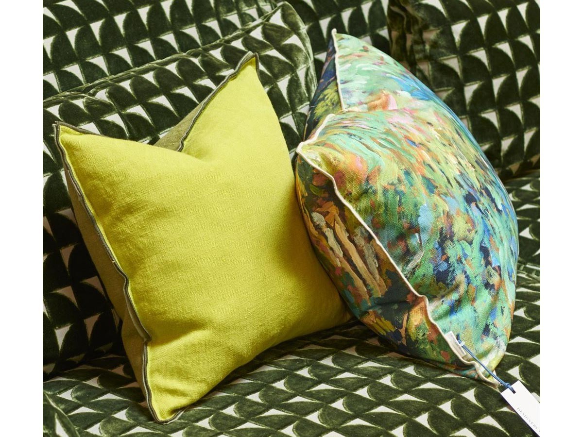 DESIGNERS GUILD Foret Impressionniste Cushion / デザイナーズギルド フォレ アンプレッショニスト クッション 60 × 45cm（フォレスト） （クッション > クッション・クッションカバー） 5