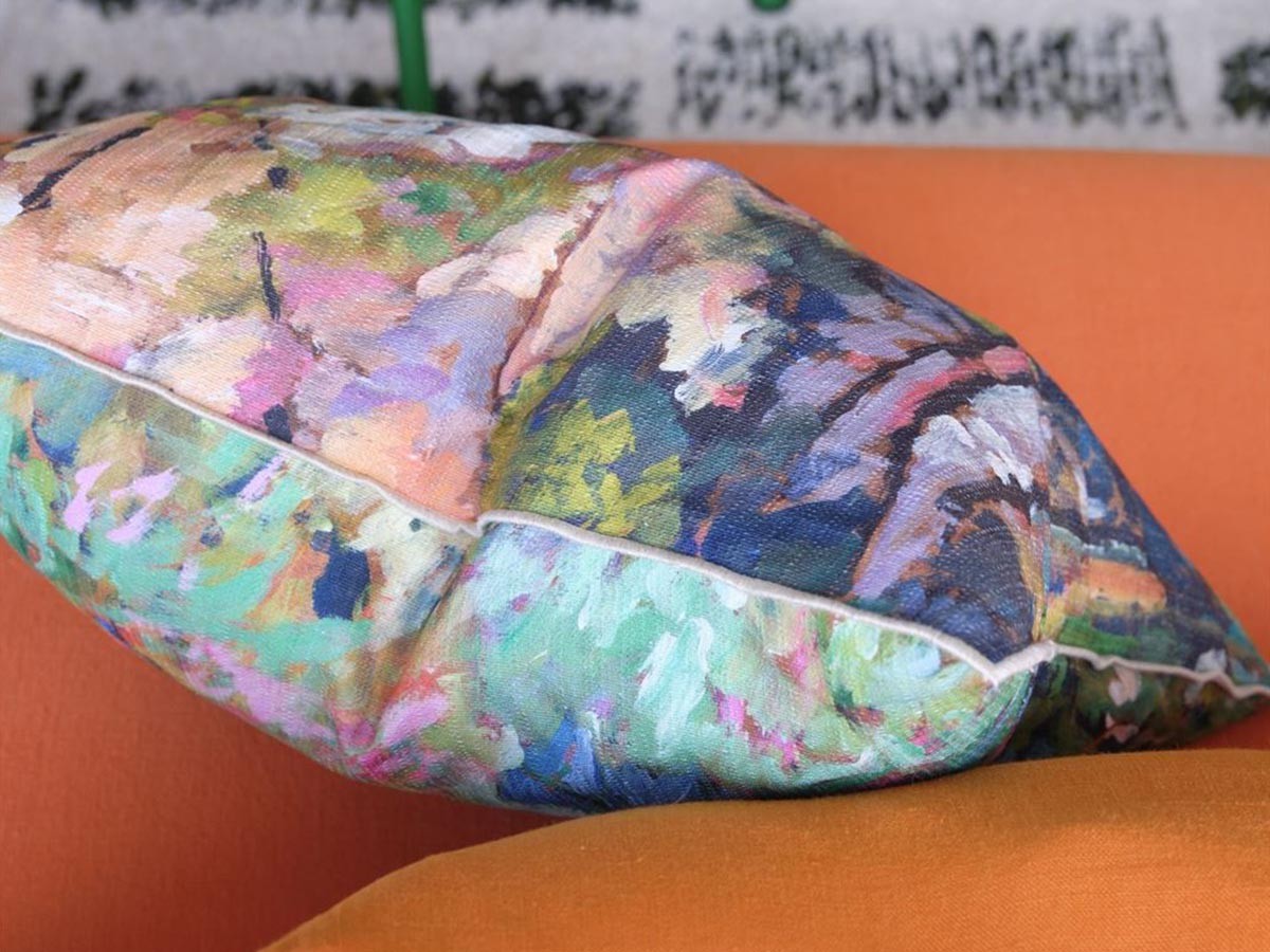 DESIGNERS GUILD Foret Impressionniste Cushion / デザイナーズギルド フォレ アンプレッショニスト クッション 60 × 45cm（フォレスト） （クッション > クッション・クッションカバー） 4