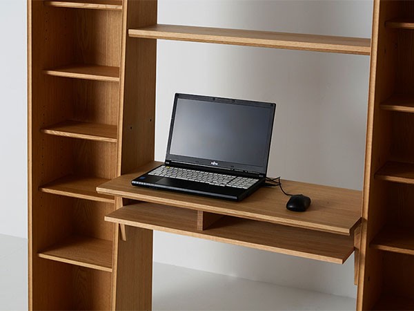日進木工 ac-cent board Tower Shelf Desk / にっしんもっこう アクセントボード タワーシェルフ デスク （デスク・机 > デスク・パソコンデスク・袖机） 8