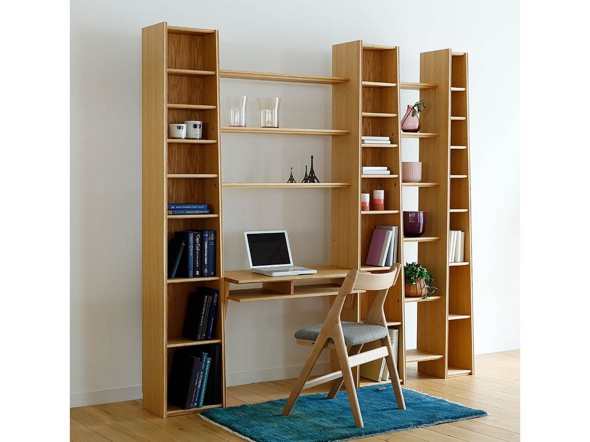 日進木工 ac-cent board Tower Shelf Desk / にっしんもっこう アクセントボード タワーシェルフ デスク （デスク・机 > デスク・パソコンデスク・袖机） 4