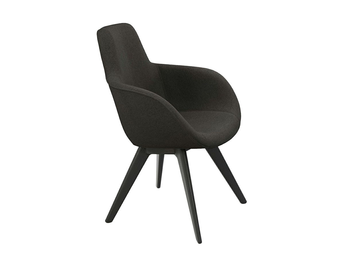 Tom Dixon. Scoop Chair High / トム・ディクソン スクープ チェア ハイ（木脚） （チェア・椅子 > ダイニングチェア） 1