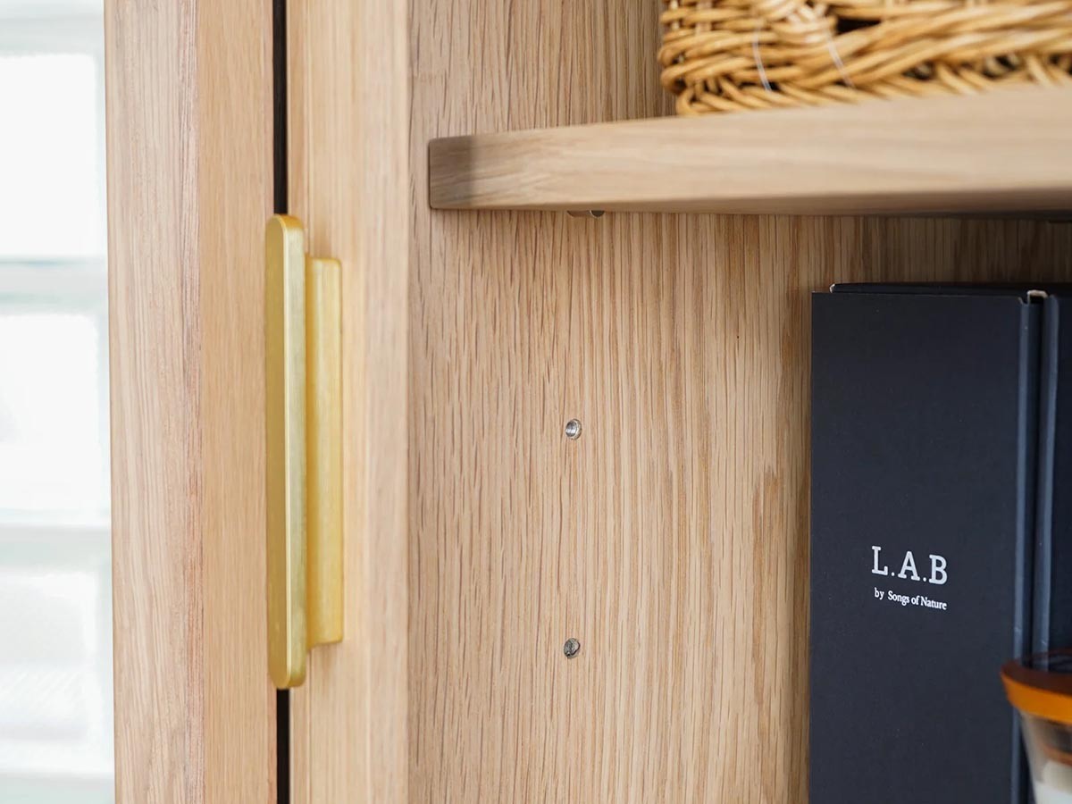 XANDER DESIGNS JULIE 2DOOR LOW CABINET WHITE OAK / サンダーデザイン ジュリー 2ドア ローキャビネット（ホワイトオーク） （収納家具 > キャビネット） 7