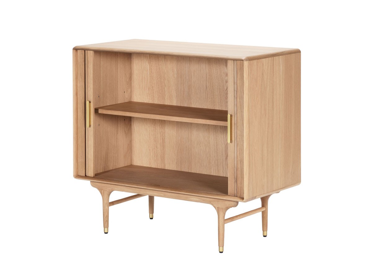 XANDER DESIGNS JULIE 2DOOR LOW CABINET WHITE OAK / サンダーデザイン ジュリー 2ドア ローキャビネット（ホワイトオーク） （収納家具 > キャビネット） 2