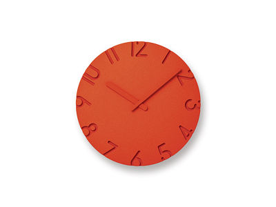 オレンジの壁掛け時計 - インテリア・家具通販【FLYMEe】
