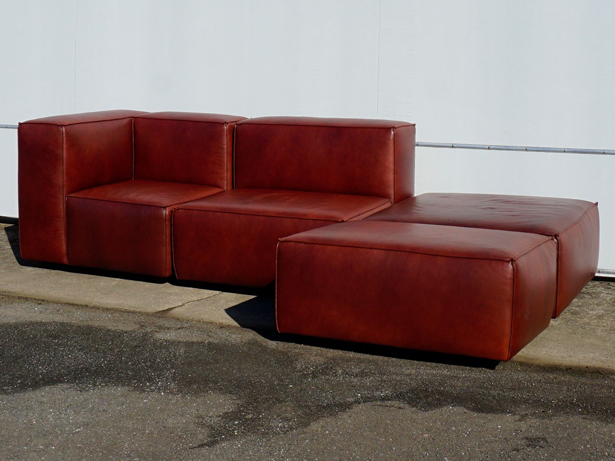 RE : Store Fixture UNITED ARROWS LTD. Leather Sectional Sofas SET