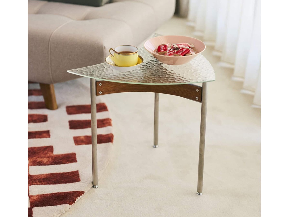 JOURNAL STANDARD FURNITURE ROSCO LEAF TABLE / ジャーナルスタンダードファニチャー ロスコ リーフテーブル ガラス天板 （テーブル > サイドテーブル） 4