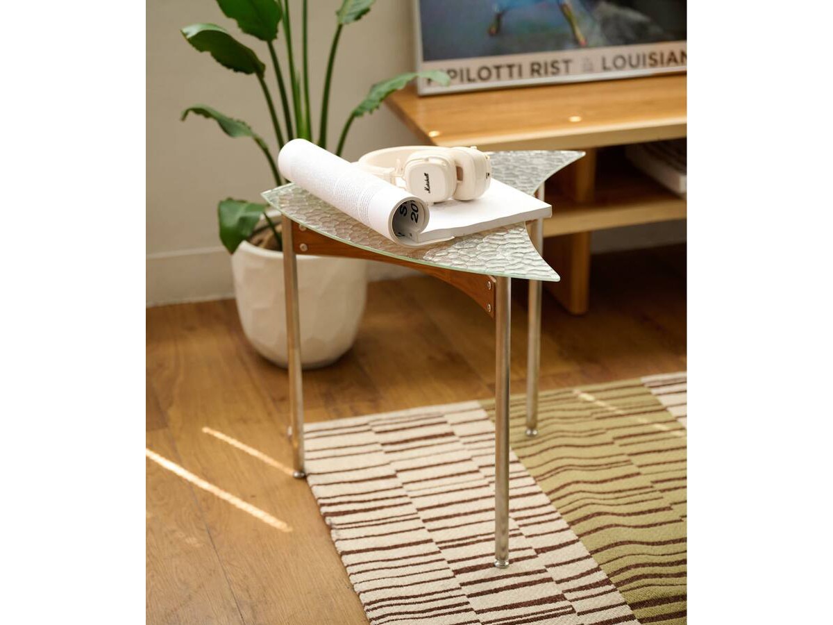 JOURNAL STANDARD FURNITURE ROSCO LEAF TABLE / ジャーナルスタンダードファニチャー ロスコ リーフテーブル ガラス天板 （テーブル > サイドテーブル） 3