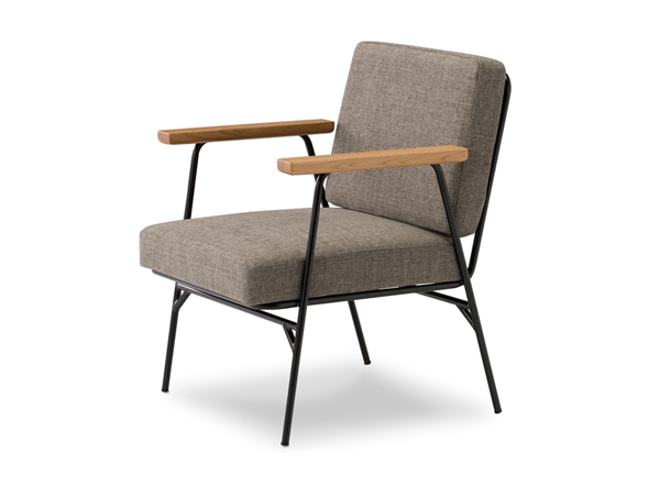 Middle Back Chair / ミドルバックチェア f70290（ナチュラルアーム） （チェア・椅子 > ラウンジチェア） 1