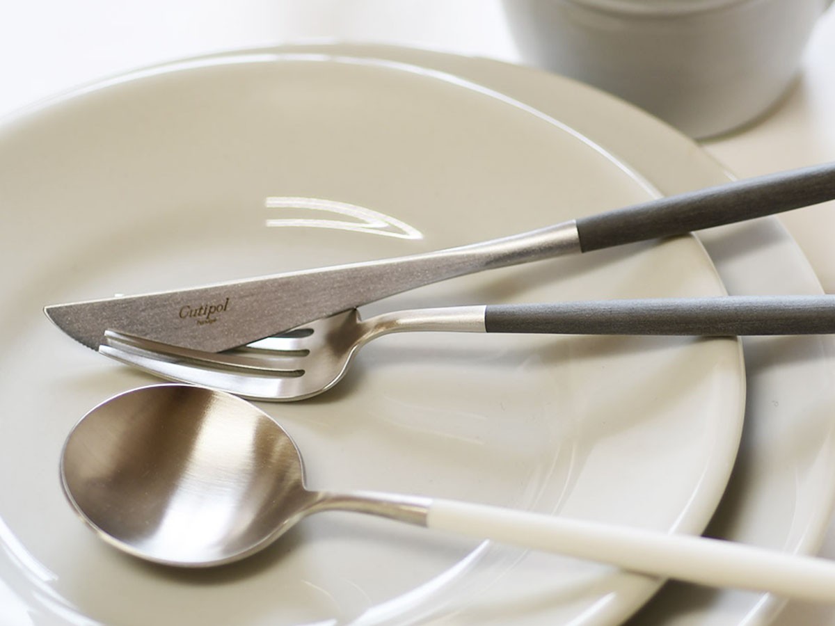 Cutipol GOA Table Fork / クチポール ゴア テーブルフォーク（ホワイト × シルバー） （食器・テーブルウェア > カトラリー） 4