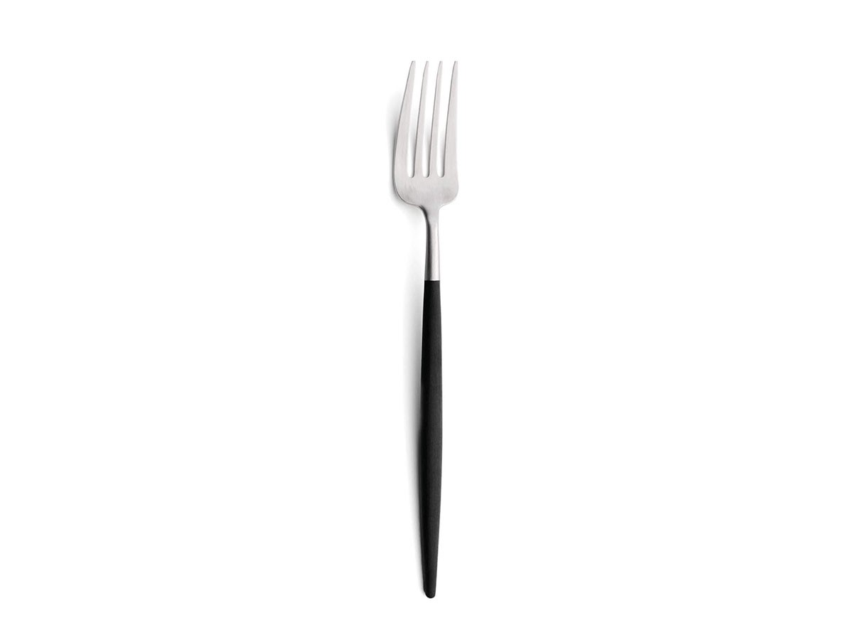 Cutipol GOA Table Fork / クチポール ゴア テーブルフォーク（ブラック × シルバー） （食器・テーブルウェア > カトラリー） 1