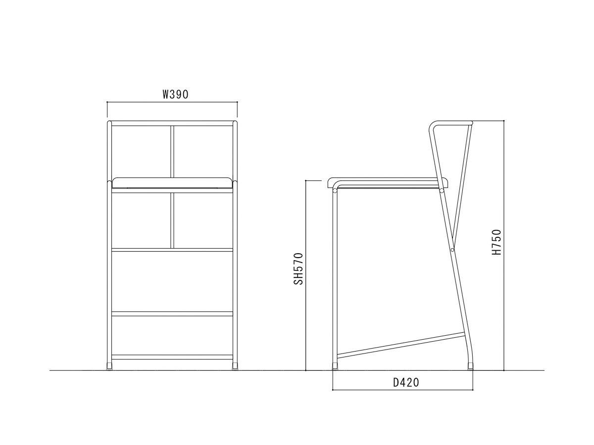 杉山製作所 Croce Counter Chair / すぎやませいさくしょ クローチェ カウンターチェア （チェア・椅子 > カウンターチェア・バーチェア） 15