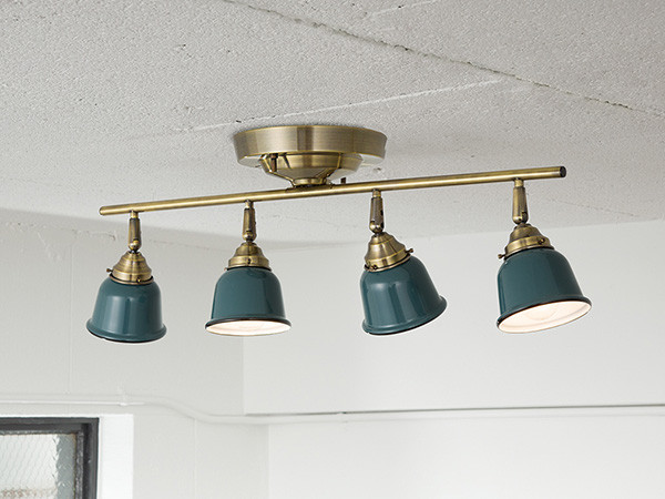 CUSTOM SERIES
4 Ceiling Lamp × Petit Steel / カスタムシリーズ
4灯シーリングランプ × スチール（プチ） （ライト・照明 > シーリングライト） 2