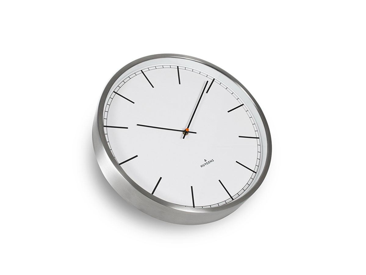 HUYGENS Wall clock one25 stainless steel white index / ホイヘンス