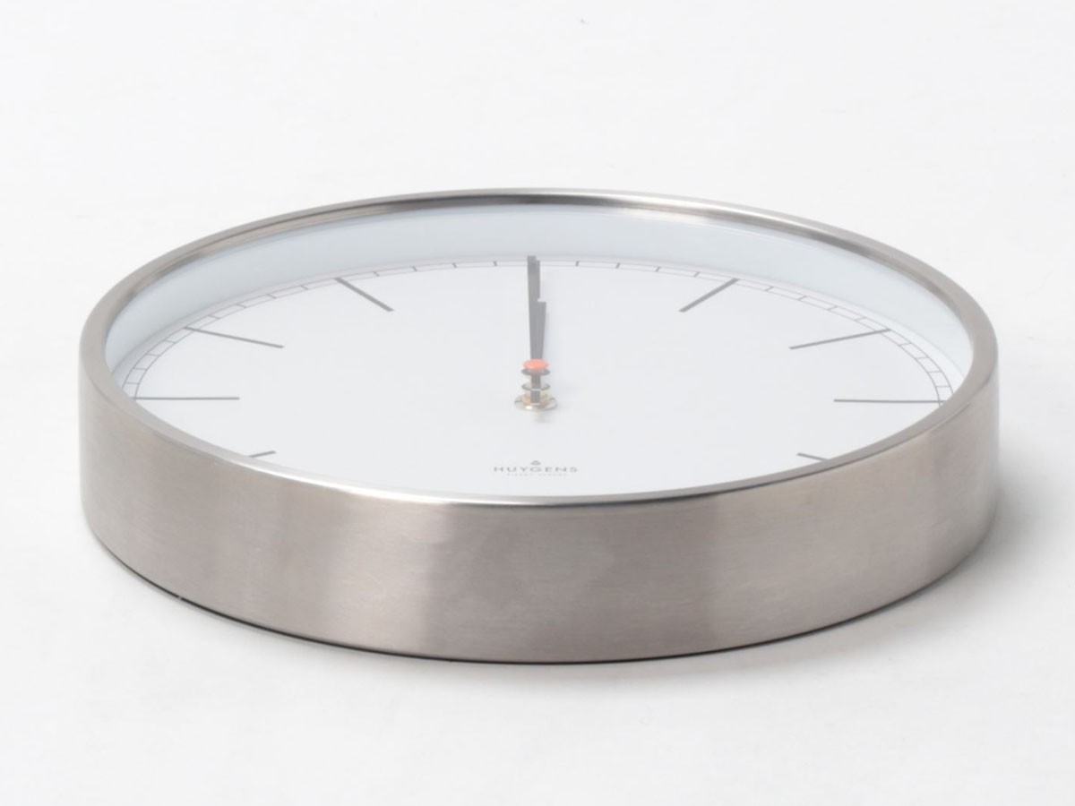 HUYGENS Wall clock one25 stainless steel white index / ホイヘンス 