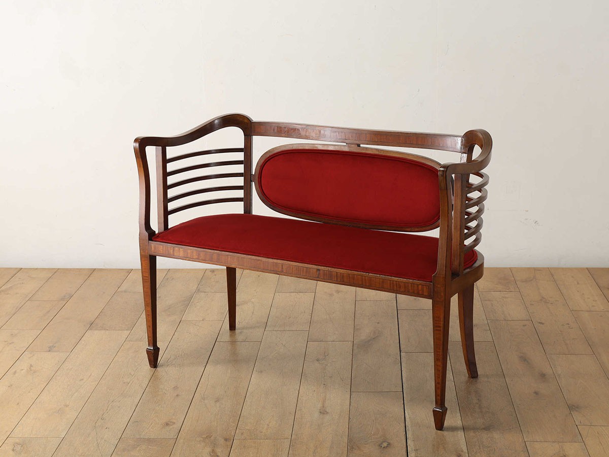 Lloyd's Antiques Real Antique 
Edwardian Settee / ロイズ・アンティークス 英国アンティーク家具
エドウォーディアンセティ QL001073 （チェア・椅子 > ベンチ） 6