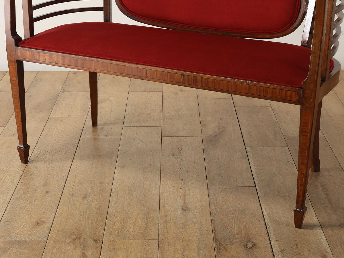 Lloyd's Antiques Real Antique 
Edwardian Settee / ロイズ・アンティークス 英国アンティーク家具
エドウォーディアンセティ QL001073 （チェア・椅子 > ベンチ） 15