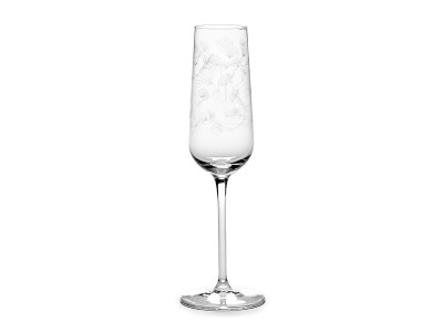 SERAX MIDNIGHT FLOWERS by MARNI Champagne Flute Camelia Aubergine