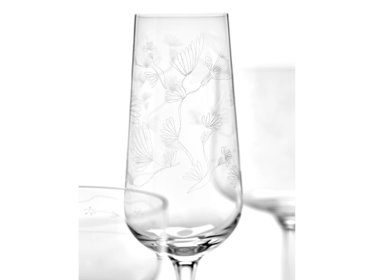 MIDNIGHT FLOWERS by MARNI
Champagne Flute Camelia Aubergine / ミッドナイトフラワーズ バイ マルニ
シャンパンフルート カメリアオーバージーン （食器・テーブルウェア > ワイングラス・シャンパングラス） 10