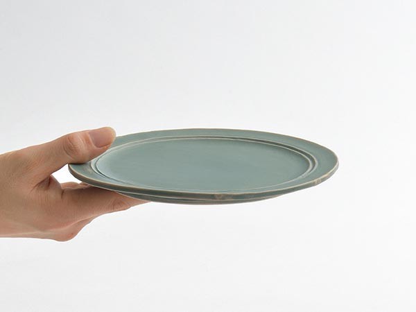 MISHIM POTTERY CREATION StiLL round plate S / ミシンポタリークリエイション スティル ラウンドプレート S（錆浅葱） （食器・テーブルウェア > 皿・プレート） 25