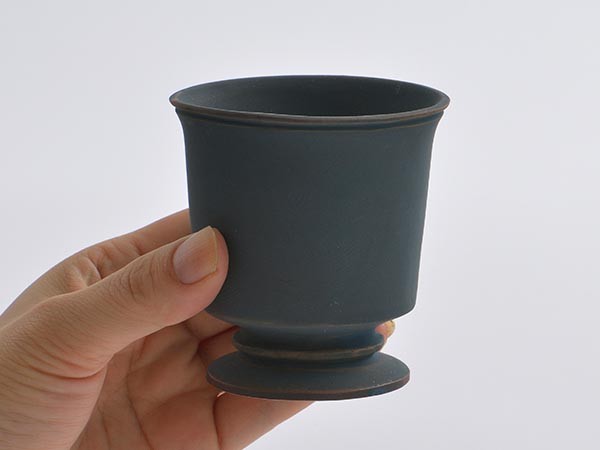 MISHIM POTTERY CREATION StiLL goblet / ミシンポタリークリエイション スティル ゴブレット（藍墨茶） （食器・テーブルウェア > タンブラー・グラス） 18