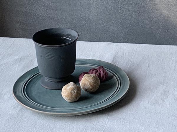 MISHIM POTTERY CREATION StiLL goblet / ミシンポタリークリエイション スティル ゴブレット（藍墨茶） （食器・テーブルウェア > タンブラー・グラス） 3