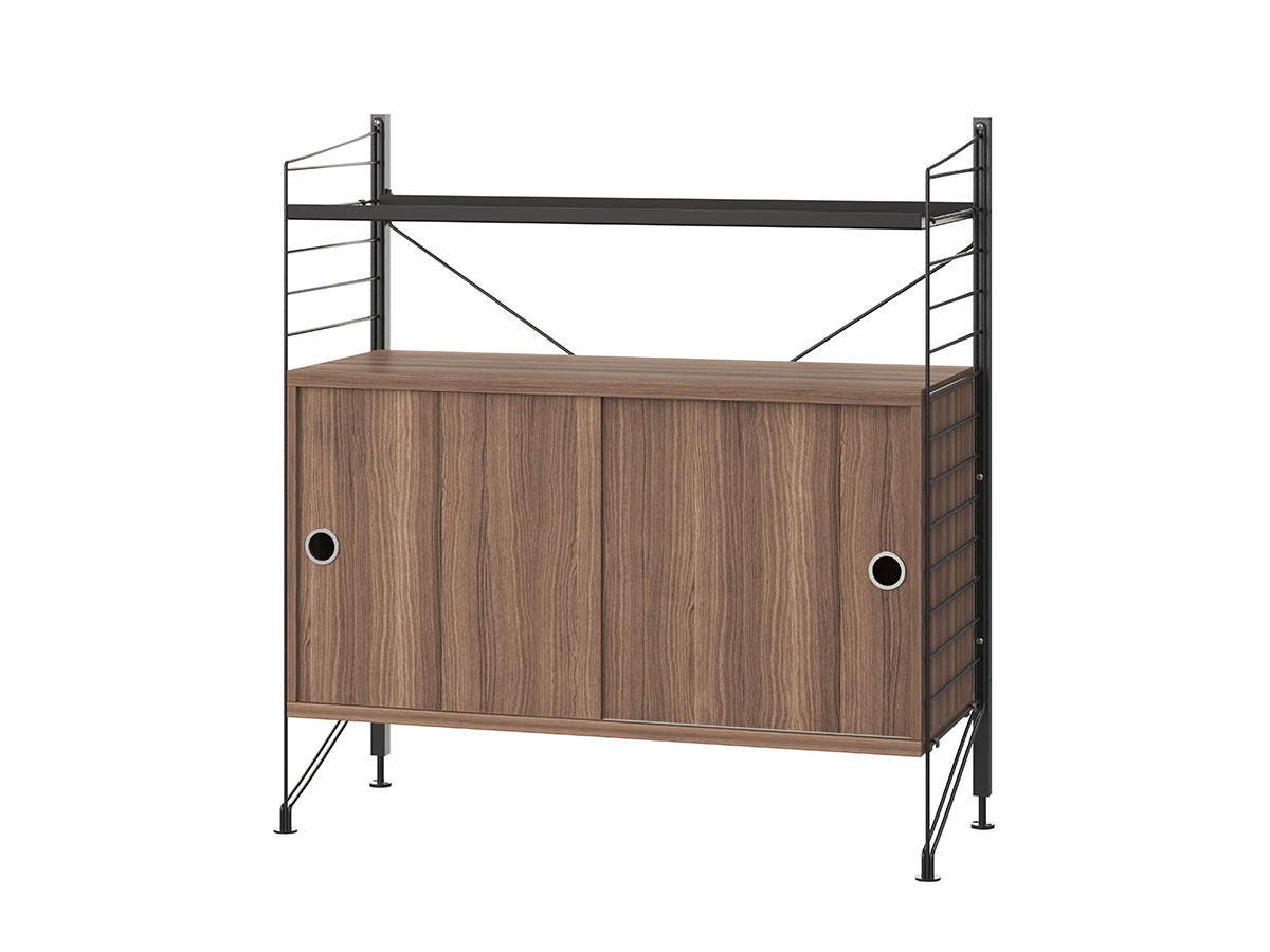 String Furniture String System Freestanding Shelf / ストリングファニチャー ストリングシステム フリースタンドシェルフ 
キャビネット 幅80cm ウッド （収納家具 > キャビネット） 4