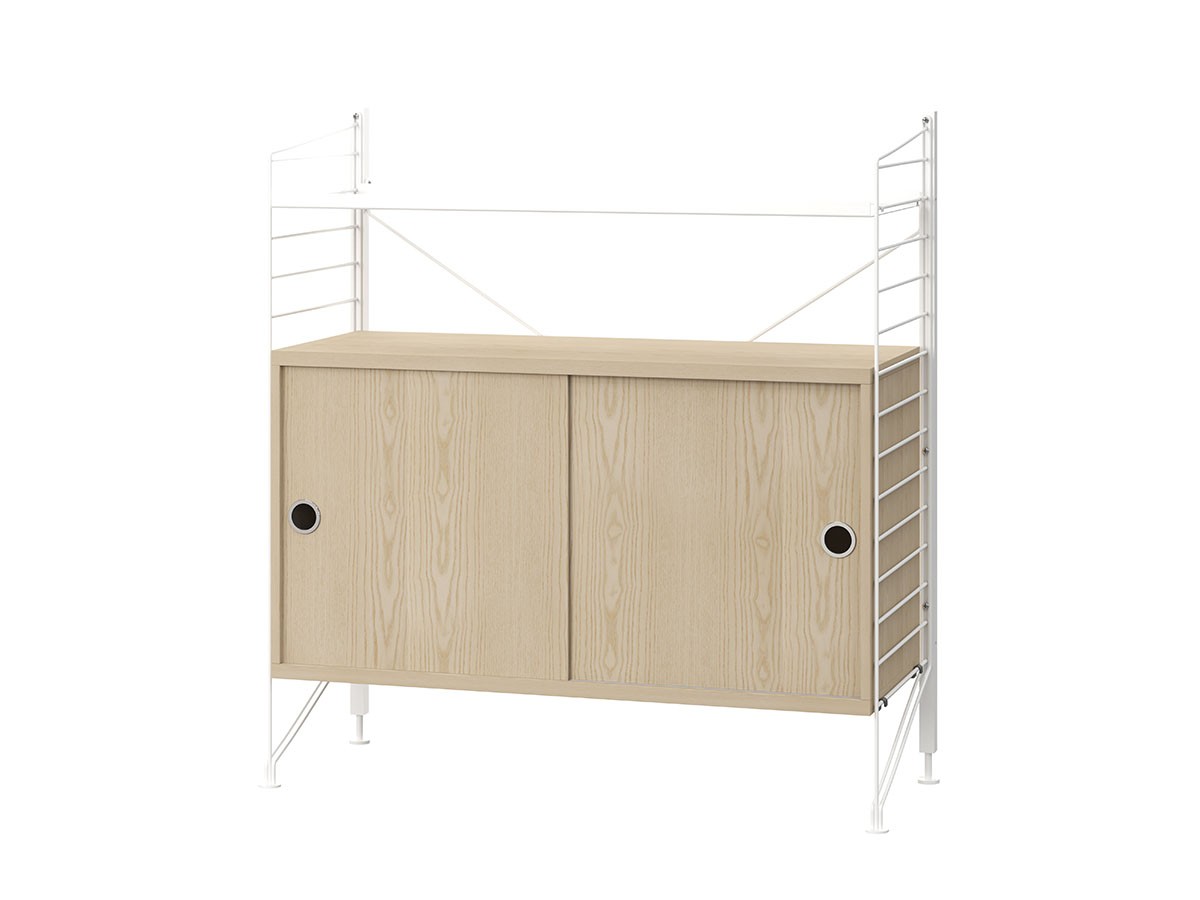 String Furniture String System Freestanding Shelf / ストリングファニチャー ストリングシステム フリースタンドシェルフ 
キャビネット 幅80cm ウッド （収納家具 > キャビネット） 2