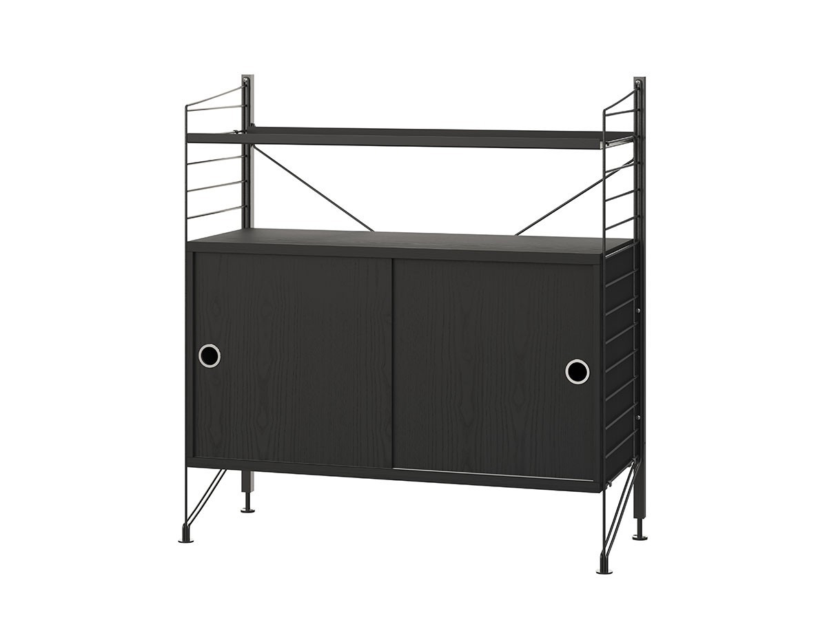 String Furniture String System Freestanding Shelf / ストリングファニチャー ストリングシステム フリースタンドシェルフ 
キャビネット 幅80cm ウッド （収納家具 > キャビネット） 3