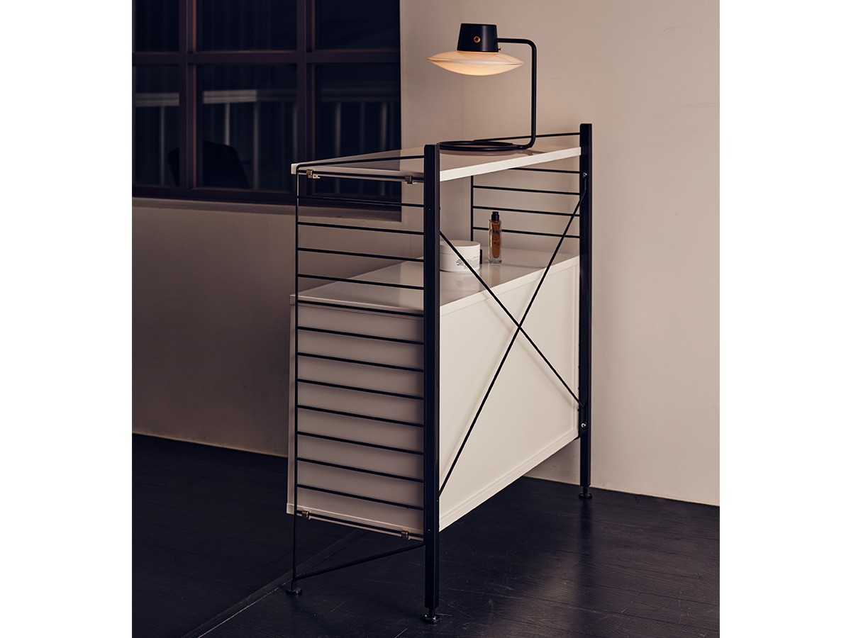 String Furniture String System Freestanding Shelf / ストリングファニチャー ストリングシステム フリースタンドシェルフ 
キャビネット 幅80cm ウッド （収納家具 > キャビネット） 11