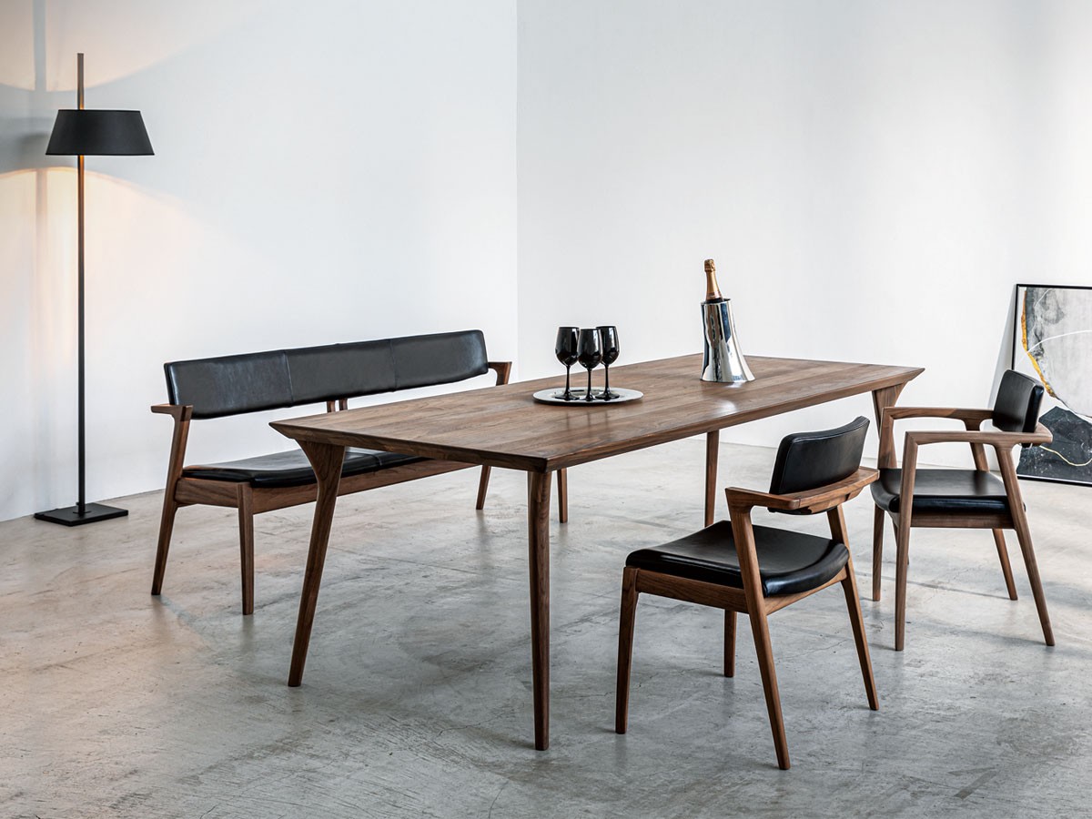 FUJI FURNITURE Koti Bench / 冨士ファニチア コティ 背付3人掛けベンチ （チェア・椅子 > ダイニングベンチ） 2