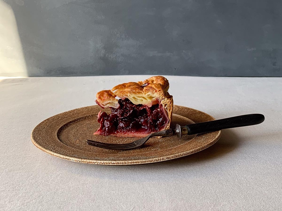 MISHIM POTTERY CREATION fractal cake plate + stand / ミシンポタリークリエイション フラクタル ケーキプレート + スタンド（サビ） （食器・テーブルウェア > 皿・プレート） 3