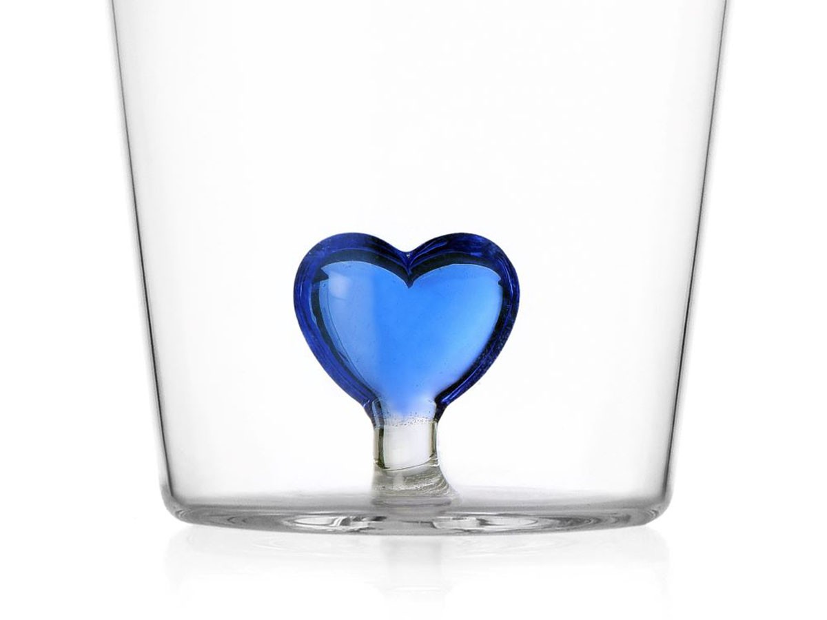 ICHENDORF MILANO Cuore Tumbler Blue Heart / イッケンドルフ・ミラノ クオーレ タンブラー ブルーハート 350ml （食器・テーブルウェア > タンブラー・グラス） 2