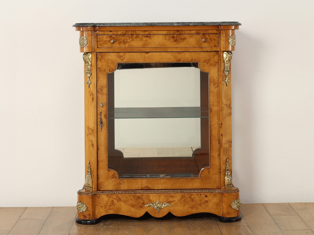 Lloyd's Antiques Real Antique 
Empire Display Cabinet / ロイズ・アンティークス 英国アンティーク家具
エンパイアディスプレイキャビネット （収納家具 > キャビネット） 2