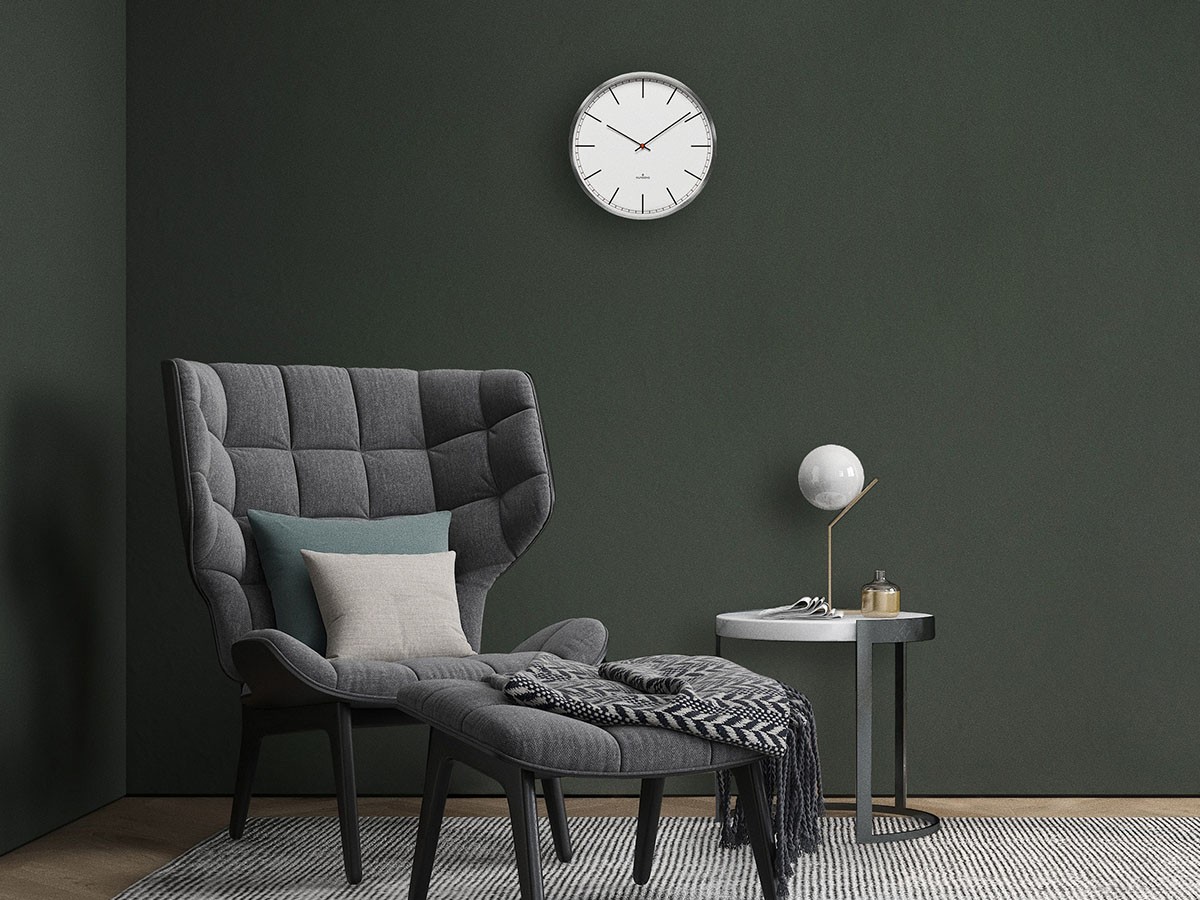 HUYGENS Wall clock one35 stainless steel white index / ホイヘンス