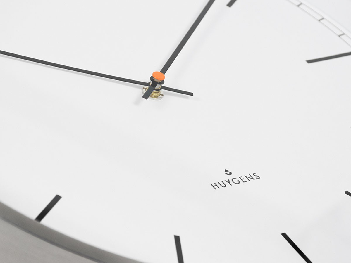HUYGENS Wall clock one35 stainless steel white index / ホイヘンス