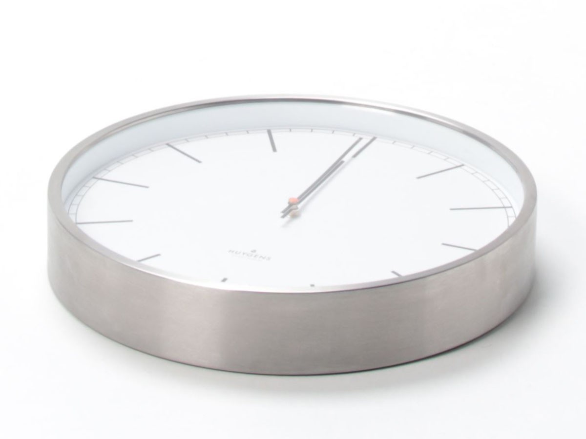HUYGENS Wall clock one35 stainless steel white index / ホイヘンス