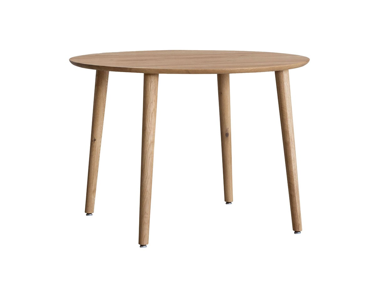 Easy Life MEATH DINING TABLE / イージーライフ ミース ダイニングテーブル
ラウンド天板（直径110cm）+ No.2脚（木丸脚） （テーブル > ダイニングテーブル） 1