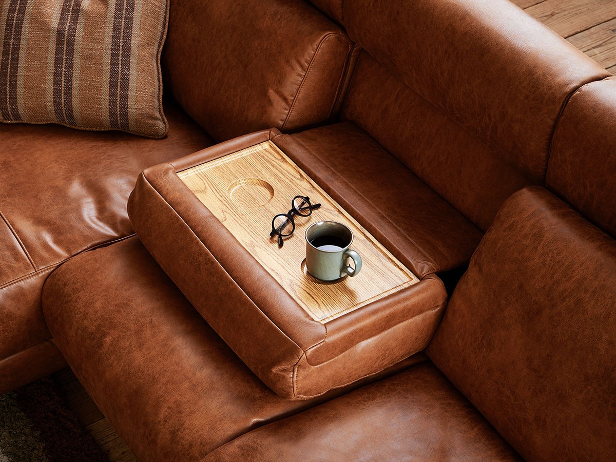 HERDES RECLINER SOFA / ハーデス リクライナーソファ 3つ割カウチ（レザーテックス） （ソファ > カウチソファ） 8