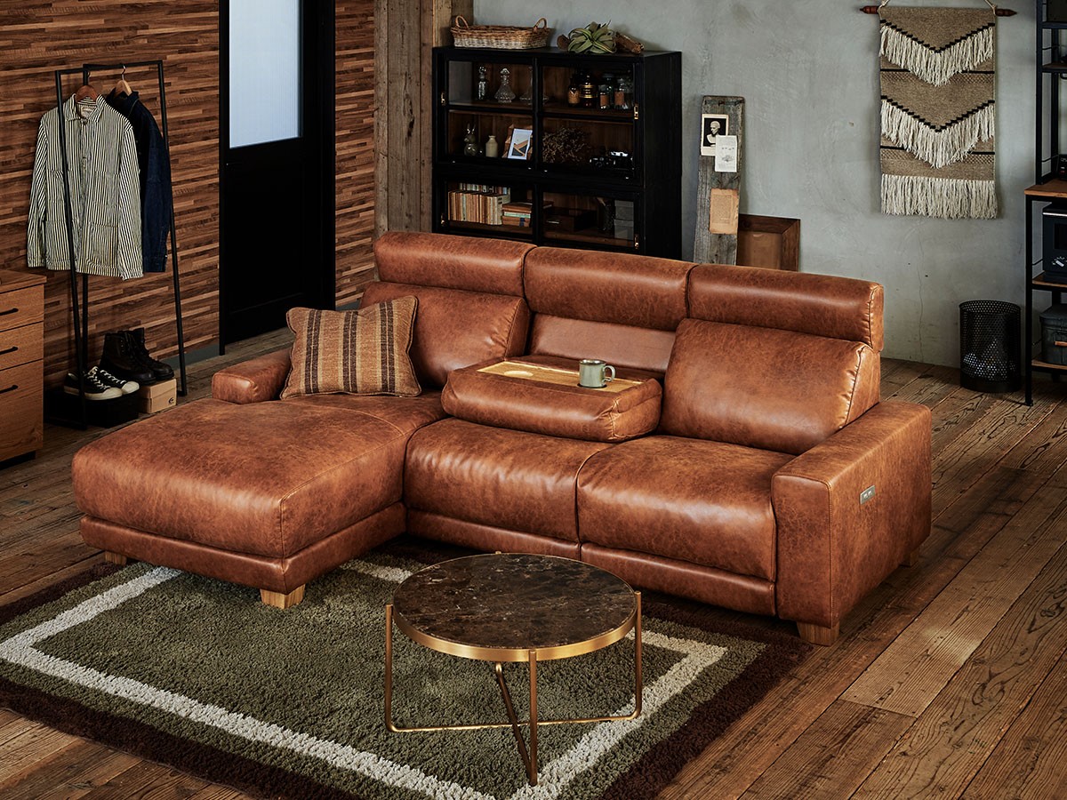 HERDES RECLINER SOFA / ハーデス リクライナーソファ 3つ割カウチ（レザーテックス） （ソファ > カウチソファ） 5