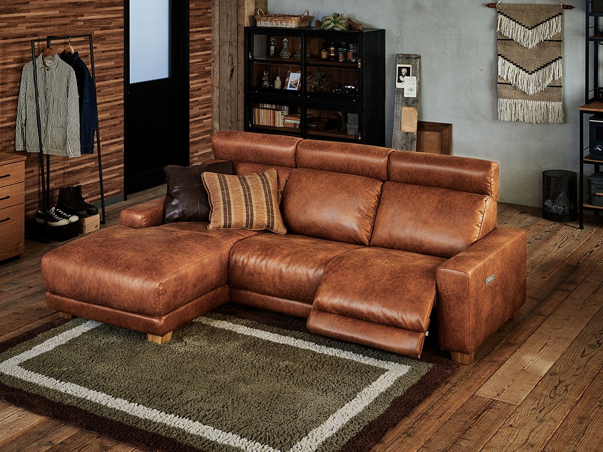 HERDES RECLINER SOFA / ハーデス リクライナーソファ 3つ割カウチ（レザーテックス） （ソファ > カウチソファ） 6