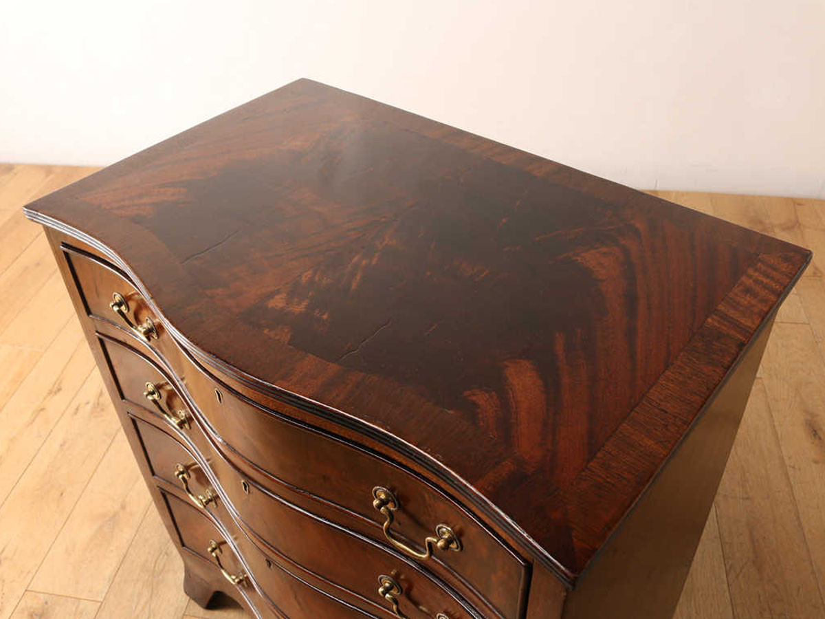 Lloyd's Antiques Real Antique Serpentine Chest Of Drawers